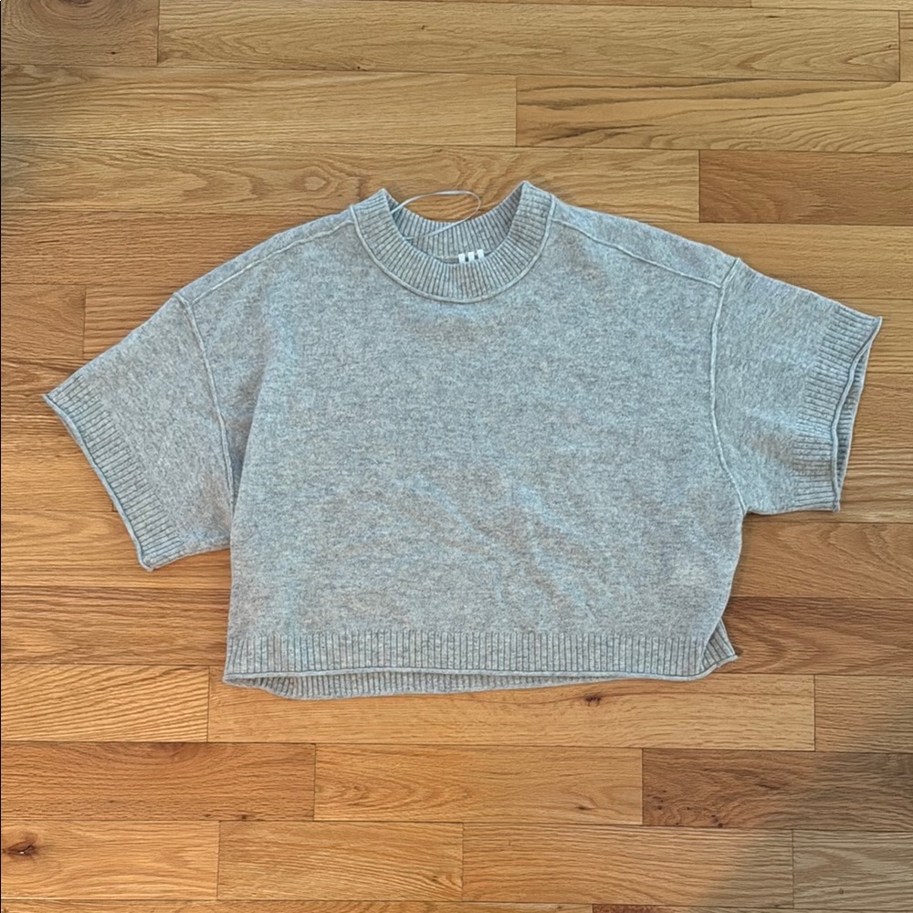 Anthropologie Goldie Crew-neck Gray Women's cashmere Sweater